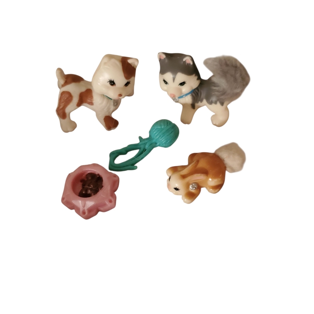 Vintage Littlest Pet Shop Twinkling Sledding Party Animals Etc - Picture 2 of 3